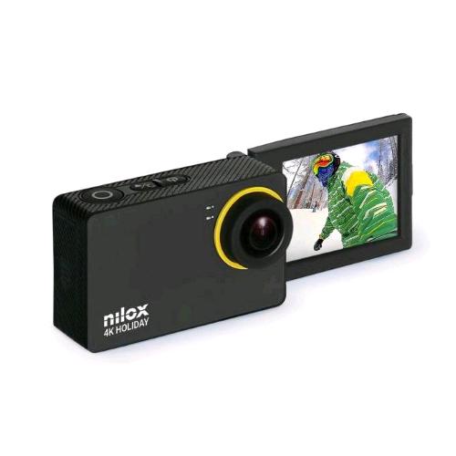 NILOX NX4KHLD001 ACTION CAM 4K HD HOLIDAY CON FLIP DISPLAY 2" RISOLUZIONE EFFETTIVA FOTO 20 MPIXEL RISOLUZIONE EFFETTIVA VIDEO 4 MPIXEL NERO