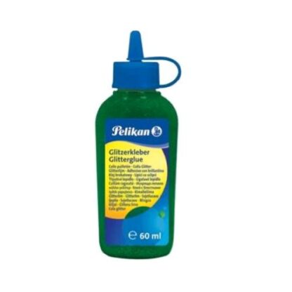 PELIKAN COLLA CON GLITTER FLACONE DA 60 ML VERDE SCURO CONF 6 Pz.