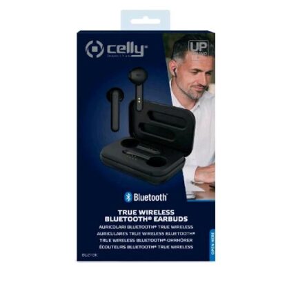 CELLY BUZ 1TRUE WIRELESS AURICOLARI BLUETOOTH CON BOX DI RICARICA NERO