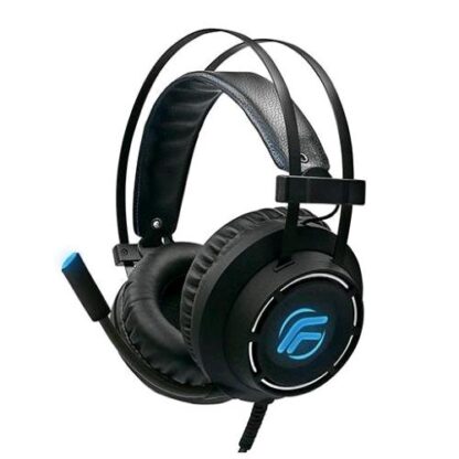 FENNER M06 ELITE CUFFIE GAMING SOUNDGAME CON MICROFONO PER PC CONSOLE NERO AZZURRO