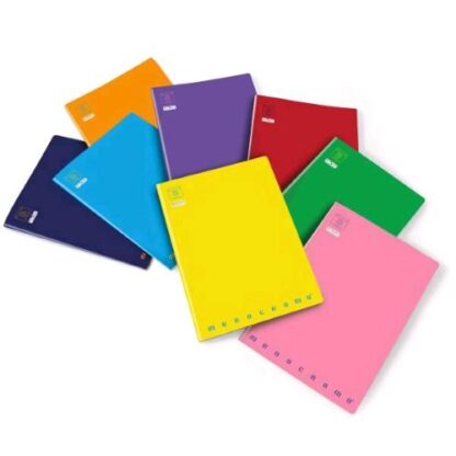 PIGNA MONOCROMO QUADERNO MAXI A4 100 GR QUADRETTI 0Q 36 FOGLI COLORI ASSORTITI CONF 10 Pz.