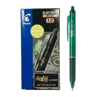 PILOT FRIXION CLICKER PENNA A SFERA PUNTA 1 mm CANCELLABILE INCHIOSTRO VERDE CONF 12 Pz.