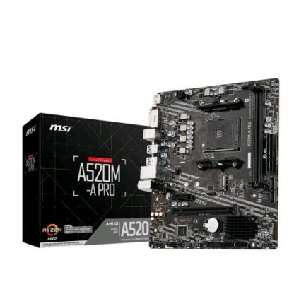 MSI A520M-A PRO SCHEDA MADRE FORM MICRO ATX CHIPSET AMD A520 SOCKET AM4