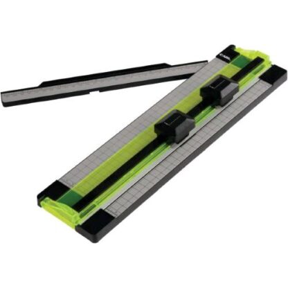 CARL DC-100N TAGLIERINA A LAMA ROTANTE A4 PIANO IN ABS CAPACITA' 5 FOGLI LUNGHEZZA TAGLIO 310 mm