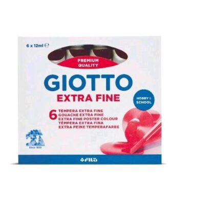 GIOTTO TEMPERA 12 ML MARRONE CONF 6 Pz.