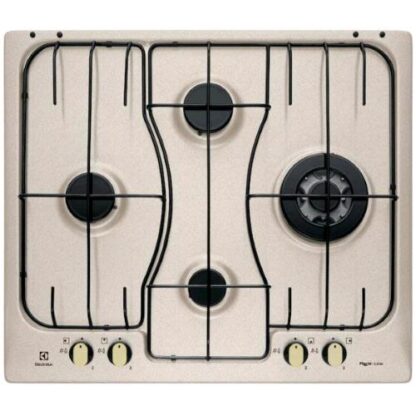 ELECTROLUX RGG6243LON PIANO COTTURA A GAS DA INCASSO 4 FUOCHI ACCIAIO SMALTATO SABBIA