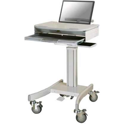 NEWSTAR CARRELLO MEDICALE PER NOTEBOOK M100 IN ALLUMINIO GRIGIO