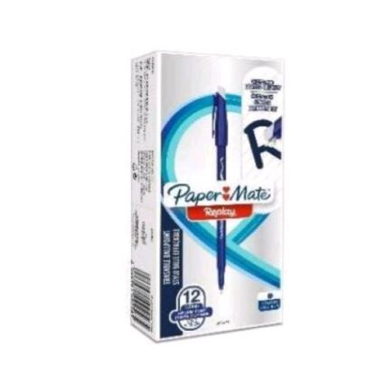 PAPERMATE REPLAY 40 ANNIVERSARY LIMITED EDITION PENNA SFERA CANCELLABILE INCHIOSTRO BLU PUNTA MEDIA CONF 12 Pz.
