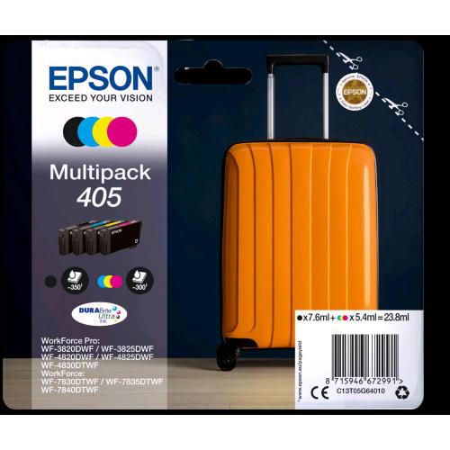 EPSON 405 DURABRITE MULTIPACK 4 COLORI WF-3820/3825/4820/4825/4830/7830/7835/7840