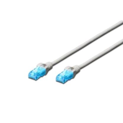 DIGITUS CAVO DI RETE UTP CAT 5E 2 X M RJ-45 NON SCHERMATO 0,5 MT GRIGIO