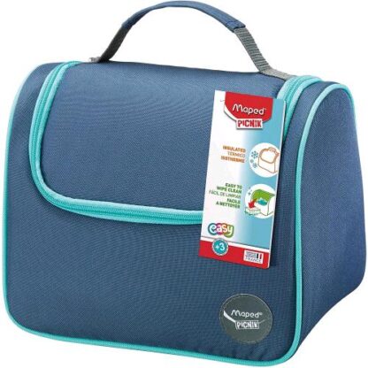 MAPED PORTA VIVANDE 25 CM CON MANIGLIA E TRACOLLA BLU VERDE