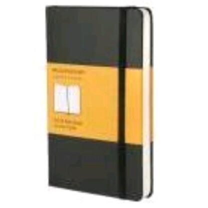 MOLESKINE TACCUINO FORMATO POCKET140X90 mm 192 FOGLI A QUADRETTI 5M COPERTINA RIGIDA CON ELASTICO NERO