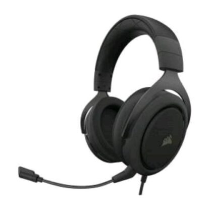 CORSAIR HS50 PRO STEREO CUFFIA GAMING CON MICROFONO PER PC PS4 XBOXONE MOBILE CARBON CORSAIR RENEWED NERO