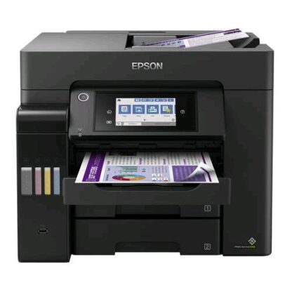 EPSON ECOTANK ET-5850 STAMPANTE MULTIFUNZIONE INK JET A4 A COLORI WI-FI FAX DUPLEX LAN USB 25ppm