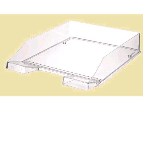 HAN KLASSIK VASCHETTA PORTACORRISPONDENZA IMPILABILE IN POLISTIROLO 65X255X348 mm TRASPARENTE