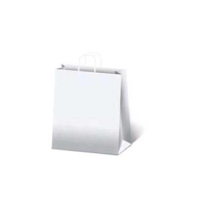 SAUL SADOCH REX SACCHETTO CON MANICO IN CARTA 46X16X49 CM BIANCO CONF 25 Pz.