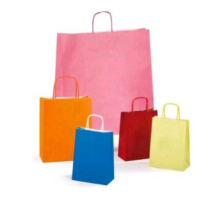 SAUL SADOCH REX ALLEGRA SACCHETTO CON MANICO IN CARTA 49X16X46 CM COLORI ASSORTITI CONF 25 Pz.