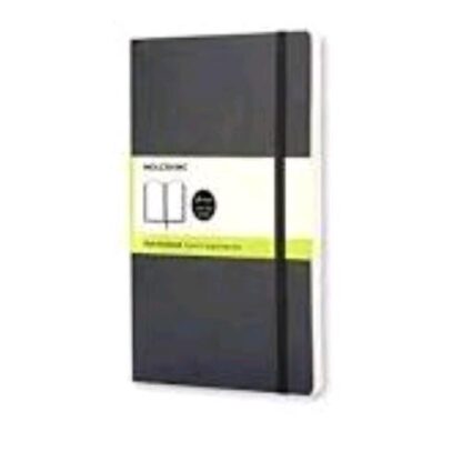 MOLESKINE TACCUINO CLASSIC PAGINE BIANCHE COPERTINA MORBIDA CON ELASTICO NERO