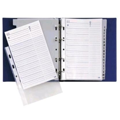 SEI ROTA TELEX RUBRICA TELEFONICA AD ANELLI 150X210 mm A5 BLU