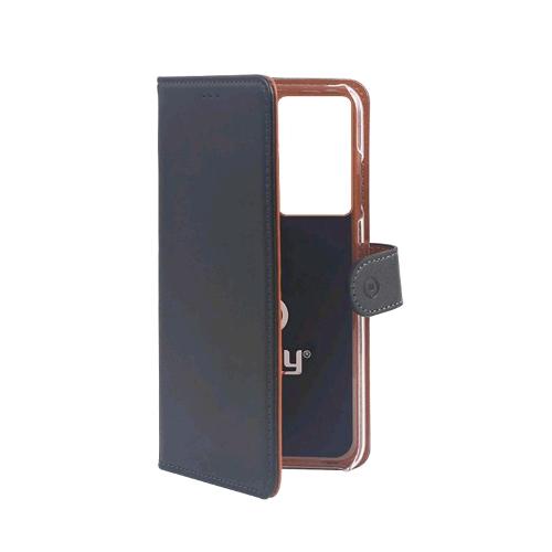 CELLY WALLY SAMSUNG GALAXY NOTE 20 ULTRA CUSTODIA A PORTAFOGLIO IN SIMILPELLE NERO