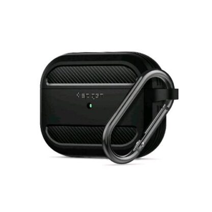SPIGEN SGP RUGGED ARMOR AIRPODS CUSTODIA NERO