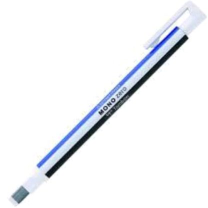 TOMBOW MONO ZERO GOMMA DI PRECISIONE PUNTA RETTANGOLARE 12.5X5 mm FUSTO COLORI ASSORTITI