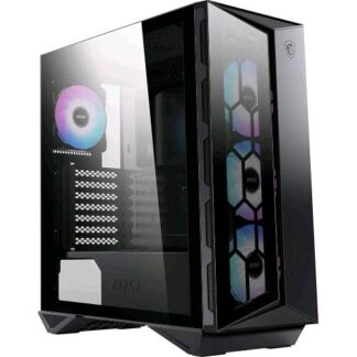MSI GUNGNIR 110R CASE ATX MID-TOWER 7 SLOT HDD/SSD, 3x120MM ARGB FAN FRONT, 1x120MM ARGB FAN REAR, 2xUSB 3.2 TYPE-A, 1xUSB 3.2 TYPE-C, WINDOW PANEL IN VETRO, COLORE NERO