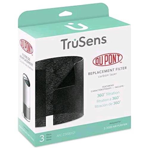 LEITZ FILTRO DI RICAMBIO AL CARBONE DUPONT PER PURIFICATORE D'ARIA TRUSENS Z-3000 NERO CONF 3 Pz.