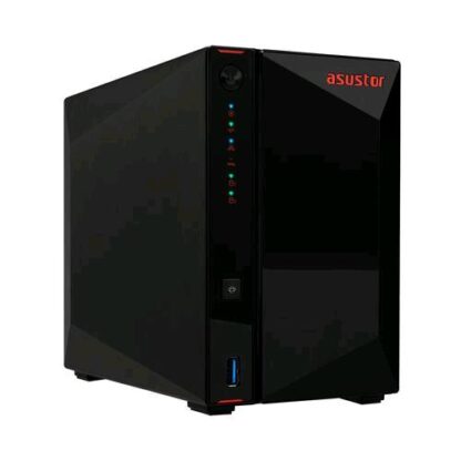 ASUSTOR NAS TOWER 2 BAY, INTEL CELERON J4005 GEMINI LAKE DUAL-CORE, 2GB (8GB MAX) , 2.5 GBE X 2, USB 3.2 GEN-1 X3