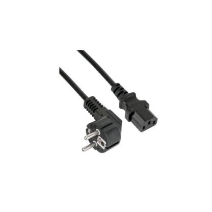 NILOX CAVO ALIMENTAZIONE IEC C13/ CEE 7/4 SCHUKO AD ANGOLO 1.8 MT NERO