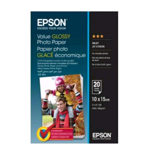 EPSON CARTA FOTOGRAFICA LUCIDA 10X15 CM 183 GR BIANCO CONF 20 Pz.