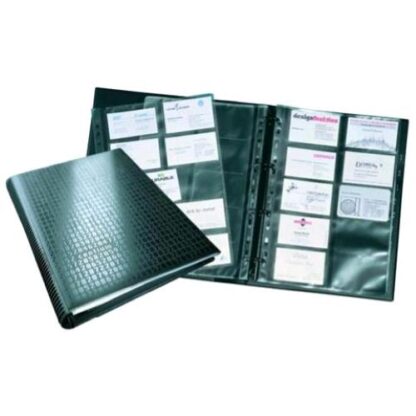 DURABLE VISIFIX CENTIUM A4 PORTABIGLIETTI 20 PAGINE COPERTINA DECORATA 31,5X25,5 CM NERO
