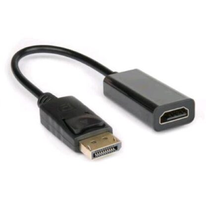 HAMLET ADATTATORE VIDEO DA DISPLAYPORT MASCHIO A HDMI FEMMINA NERO