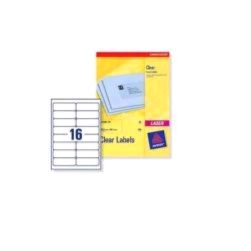 AVERY CONF 400 ETICHETTE ADESIVE 99,1X33,9 mm TRASPARENTE OPACO