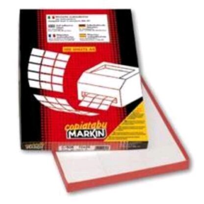 MARKIN CONF 600 ETICHETTE ADESIVE 101X95 mm BIANCO