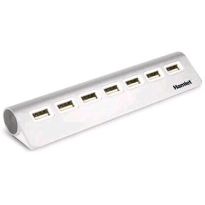 HAMLET XHUB7020AL HUB 7 PORTE USB 2.0 IN ALLUMINIO