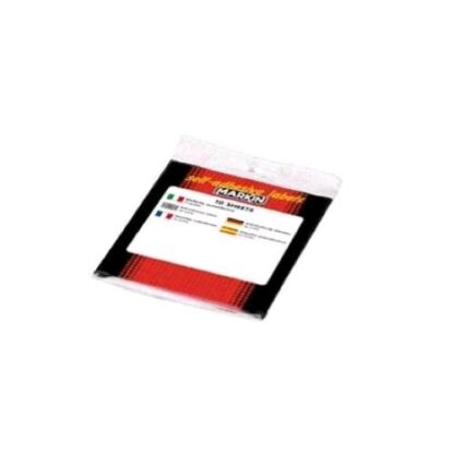 MARKIN 100 ETICHETTE ADESIVE CON ANGOLI ARROTONDATI 56X26 mm BIANCO