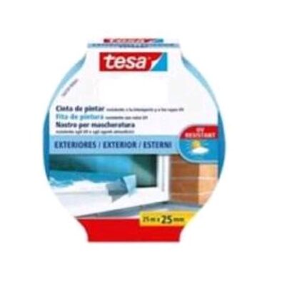 TESA NASTRO DA MASCHERATURA PER ESTERNI 25X25 mm AZZURRO