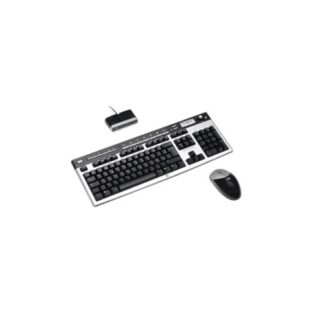 HP TASTIERA E MOUSE USB UK NERO/SILVER