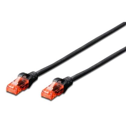 DIGITUS CAVO RETE UTP CAT. 6 NON SCHERMATO LSZH 0,5 MT NERO