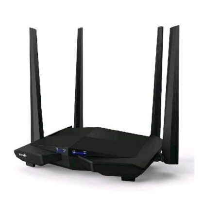 TENDA ROUTER WI-FI DUAL BAND AC1200 WIRELESS 4 PORTE GIGABIT PARENTAL CONTROL E RETE OSPITI IPTV VPN SERVER IPV6 WPS NERO