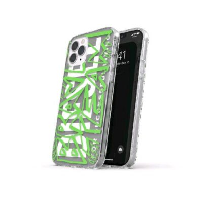 DIESEL CLEARAOP APPLE iPHONE 12/12 PRO CUSTODIA IN TPU ANTI URTO CON STAMPA GRAFICA LOGO MULTICOLORE