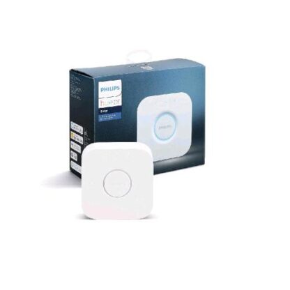 PHILIPS HUE BRIDGE CENTRALE DI CONTROLLO DEL SISTEMA DI ILLUMINAZIONE CONNESSA PHILIPS HUE COMPATIBILE CON ALEXA, APPLE HOMEKIT E GOOGLE ASSISTANT COLLEGA FINO A 50 PUNTI LUCE BIANCO