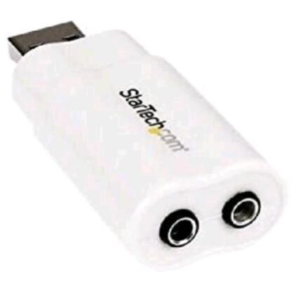 STARTECH CONVERTITORE ADATTATORE USB AD AUDIO STEREO SCHEDA AUDIO STEREO USB 2.0 BIANCO
