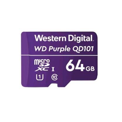 WD PURPLE QD101 MICRO SD 64GB CLASSE 10 UHS 1 U1 VIOLA