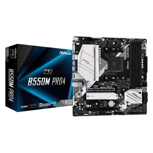 ASROCK B550M PRO4 SCHEDA MADRE FORM ATX CHIPSET AMD B550 SOCKET AM4