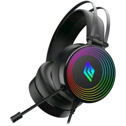 NOUA CRUX CUFFIA GAMING CON MICROFONO BAMING USB E JACK 3,5 MM RGB NERO