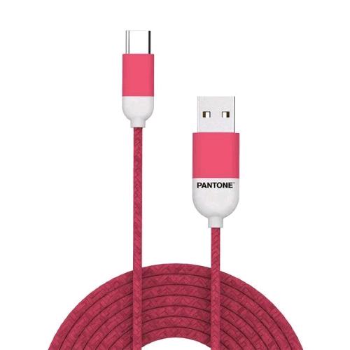 PANTONE CAVO USB CON CONNETTOTE USB TYPE-C 1,5 MT PINK