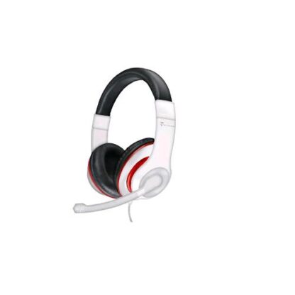 TECHMADE CUFFIE STEREO CON MICROFONO 1 X JACK 3.5 MM BIANCO NERO ROSSO