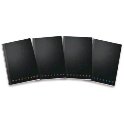 PIGNA MONOCROMO QUADERNO A4 220X280 mm 80 GR CUCITURA FILO REFE 80 FOGLI A RIGHE 1R NERO CONF 5 Pz.